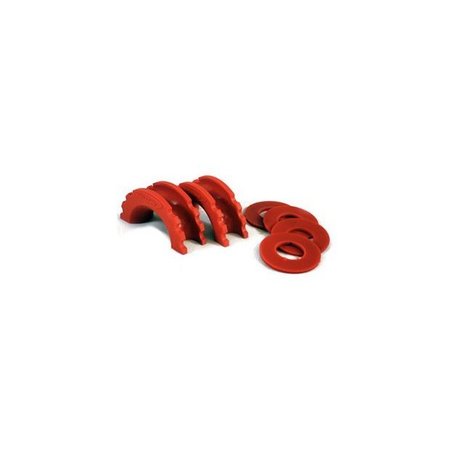 DAYSTAR D-RING ISOLATORS(FITS STD 3/4IN D-RINGS/SHACKLES-RED) W/ WASHERS KU70057RE